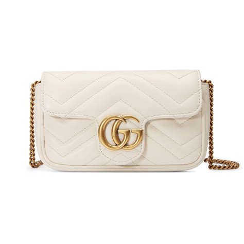 gucci white bag small|Gucci white crossbody bag.